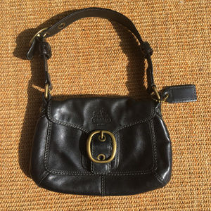 Coach Black Leather Bleecker Vachetta